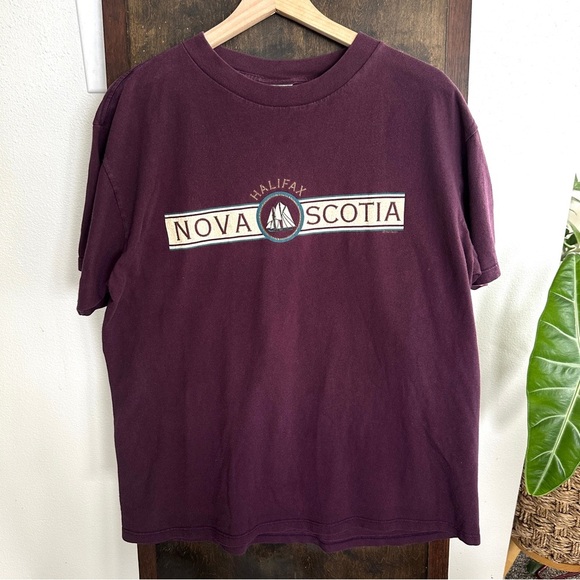 Vintage Tall Ships Trading Co Halifax Nova Scotia T-Shirt Sz L 100% Cotton - Picture 3 of 9